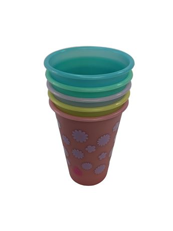 Ensemble de 5 tasses colorées