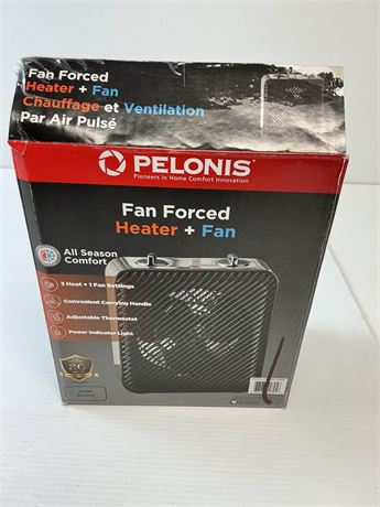 Chaufferette Pelonis à air pulsé avec ventilateur