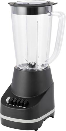 Mélangeur 500 W – pichet 48 oz, 6 vitesses, noir