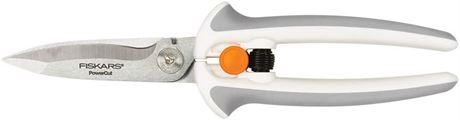 Cisailles Fiskars Crafts Easy Action PowerCut, 8 po, blanc/gris