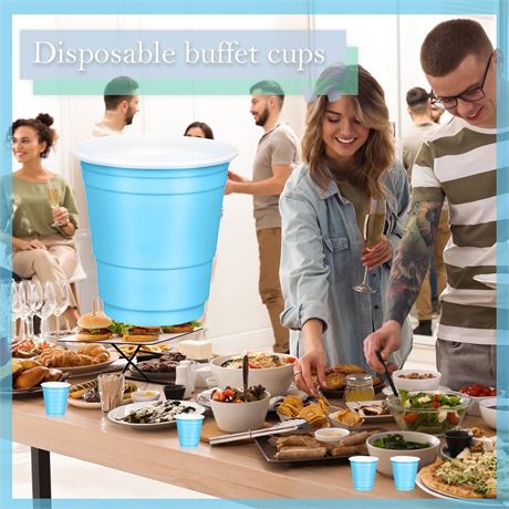 Verres jetables en plastique robustes lot de 10