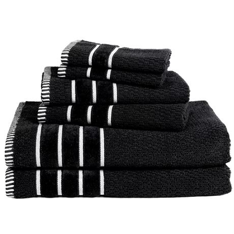 Ens. 6 pcs - serviettes de bain Portsmouth Home Rice Weave