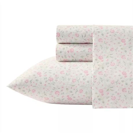 Ens. draps Laura Ashley Dotty, rose/vert