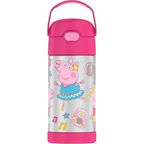 Bouteille d'eau Thermos enfants isolée paille pliable 355 ml Peppa Pig