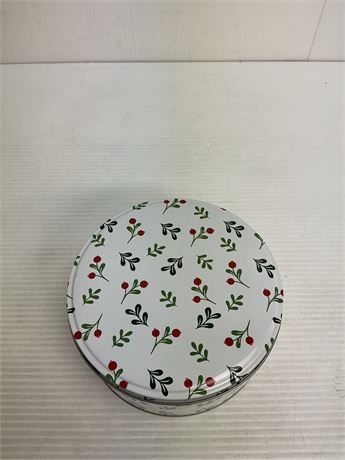 Boîte métal ronde Noël petit format