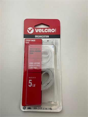Bandes Velcro blanches (lot de 10)
