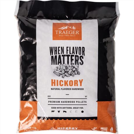Granulés de bois hickory Traeger Premium 20 lb