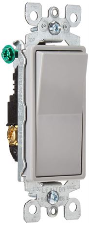 LOT DE 2 - Interrupteur Decora Leviton 15 A 120/277 V à bascule 3 voies