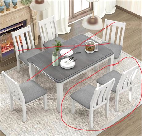 2 Chaises salle à manger blanches