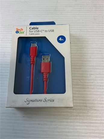 Câble USB-C vers USB 4 pi rouge
