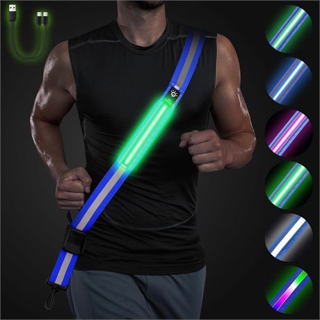 Ceinture sécurité LED réfléchissante course