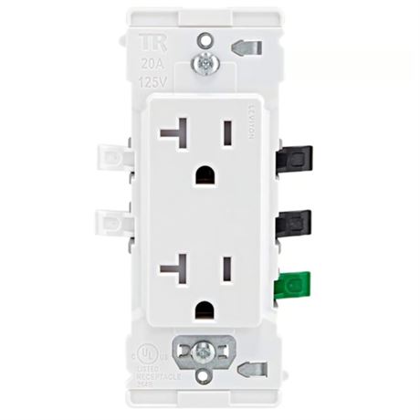 LOT DE 10 Prises Leviton 20 A 125 V blanc 5-20R