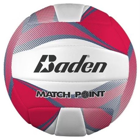 VOIR PHOTOS - Ballon de volleyball Baden Matchpoint - rouge/marine, 4 ans et +