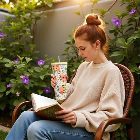 Tasses citron 24 oz avec couvercle lot de 2