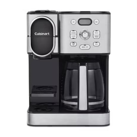 VOIR PHOTOS - Cuisinart combo dosette + carafe 12 tasses sur glace