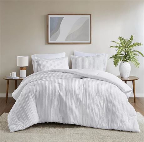 QUEEN - Ens. 3 pcs édredon 510 Design Percy avec taies