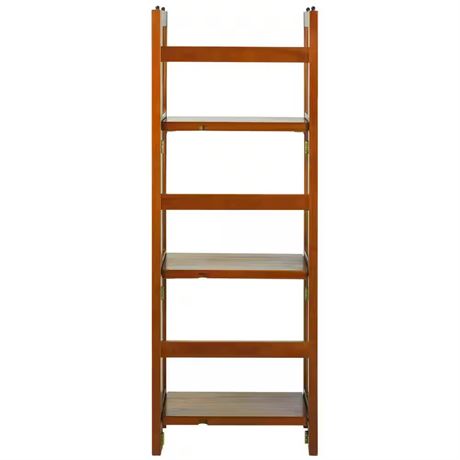 Bibliothèque ouverte pliante/empilable chêne miel