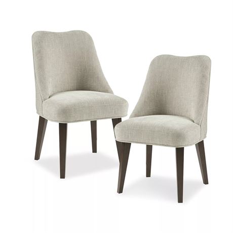 Ens. 2 pcs - chaises salle à manger rembourrées Martha Stewart Holls