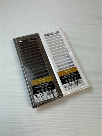 Grilles de plancher Imperial 3 x 10 po lot de 2