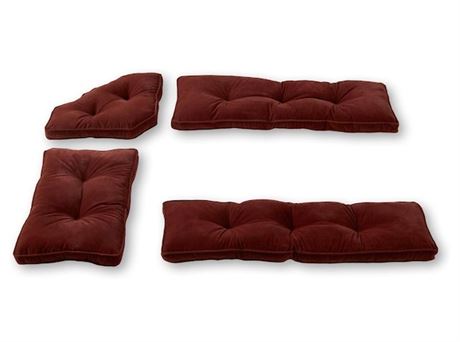 Ens. coussins coin-repas Greendale Home Fashions Hyatt 4 pcs, marron