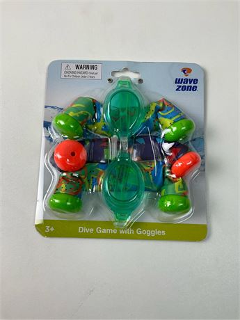 Jeu de plongée avec lunettes