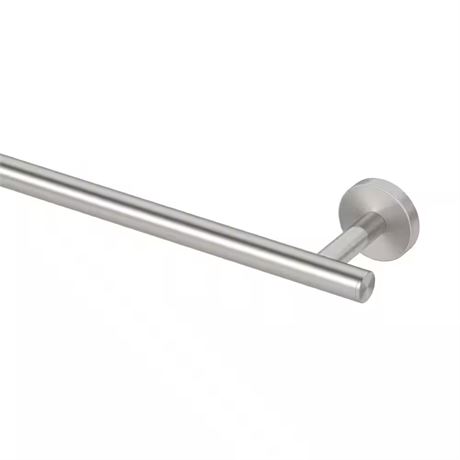 Barre porte-serviettes Level 18 po nickel brossé