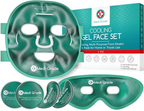 Masque visage et yeux rafraîchissant Medi Grade pour migraines
