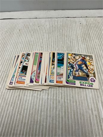 Lot de 25 cartes baseball O-Pee-Chee années 1980 variées