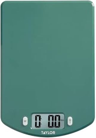 Balance de cuisine numérique Taylor plastique océan 11 lb, sarcelle