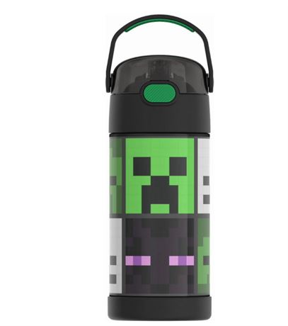 VOIR PHOTOS - Bouteille d'eau Thermos Minecraft 355 ml