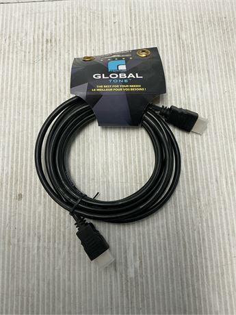 Câble HDMI haute vitesse Global Tone 10 pi avec Ethernet 1080p