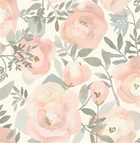 Papier peint autocollant floral rose NuWallpaper 30,75 pi²