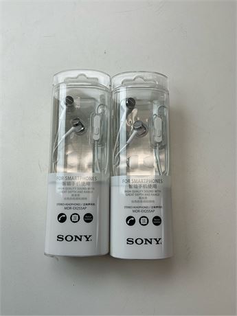 Sony MDR-EX255AP écouteurs intra – 2 pcs - blanc