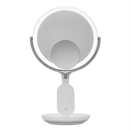 Miroir LED rond 8 po avec chargeur sans fil
