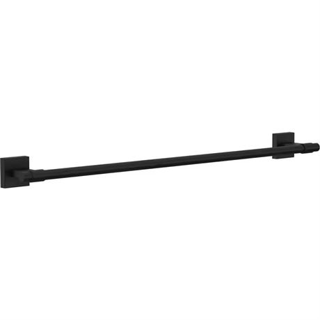 Barre porte-serviettes murale Maxted 24 po noir mat