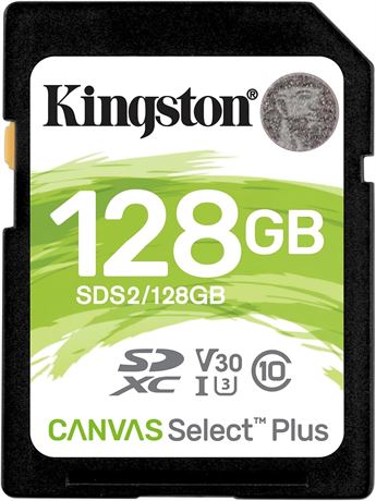 Carte SDXC Kingston Canvas Select Plus 128 Go
