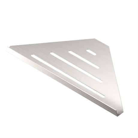 Tablette coin élégante nickel brossé 13 po
