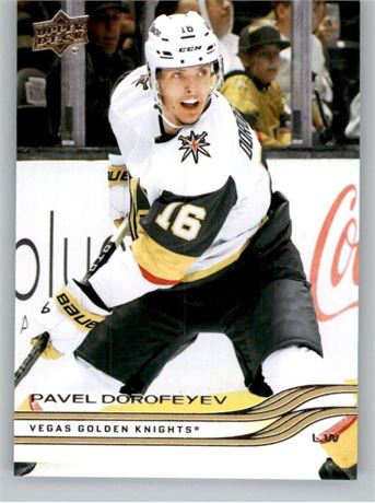 Carte de hockey Upper Deck 2025-26 Pavel Dorofeyev Golden Knights