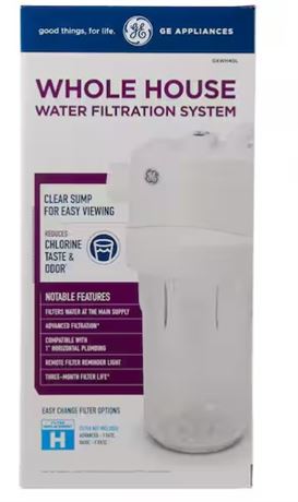 VOIR PHOTOS - Système filtration d'eau GE toute maison GXWH40L