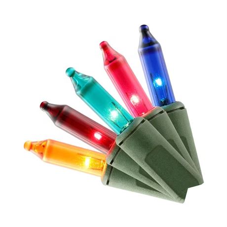 Guirlande multicolore 6,7 m 100 mini ampoules