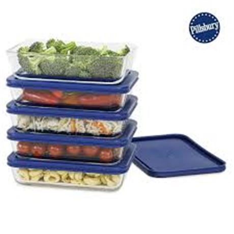 Ensemble contenants verre Pillsbury 10 pcs 3 tasses
