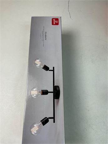 Rail d’éclairage LED BoostArea à 3 têtes – noir