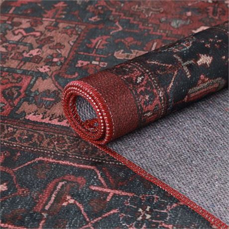 Tapis intérieur lavable Superior motif floral bordé