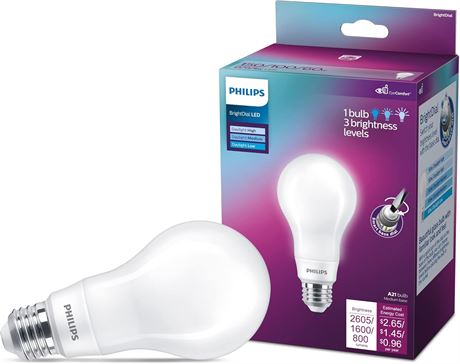 Ampoule LED Philips A21 BrightDial lumière du jour 5000K