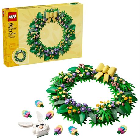 BOÎTE OUVERTE - LEGO Couronne de printemps - bricolage de Pâques (747 pcs)