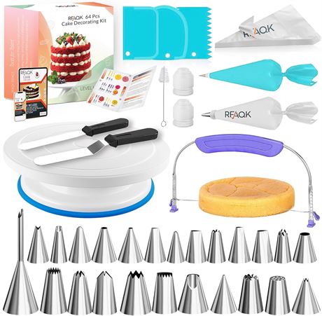 Ensemble décoration gâteau RFAQK 50 pièces