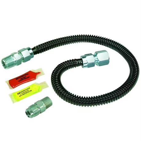 Trousse install. gaz ProCoat noir pour foyers et chaufferettes (85)