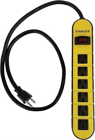 Barre d'alimentation métal Stanley 31605 ShopMax PS 6 prises