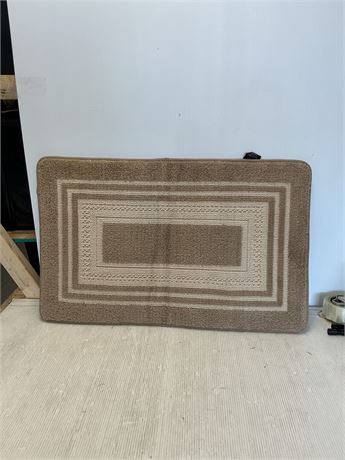 Tapis de bain beige