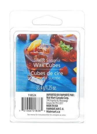 LOT DE 5 - Cubes cire parfumée Mainstays Sweet Sangria